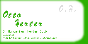 otto herter business card